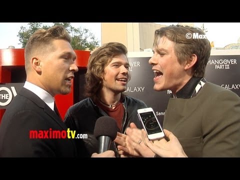 Hanson on New Album, Hanson Beer "The HANGOVER Part III" Los Angeles Premiere
