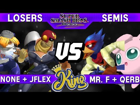 Smash Melee - n0ne + Jflex (Falcon / Sheik) vs Mr. F + Qerb (Falco / Puff) - King LS