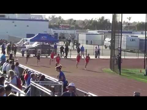 JVB 200m Heat 3 vs Marina & Edison 4-2-15 - Los Alamitos Boys
