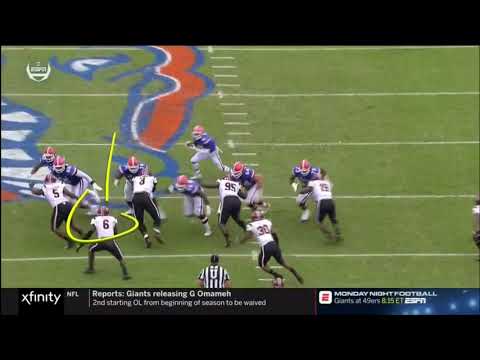 2018 USC vs Florida - TJ Brunson Tackle for Loss