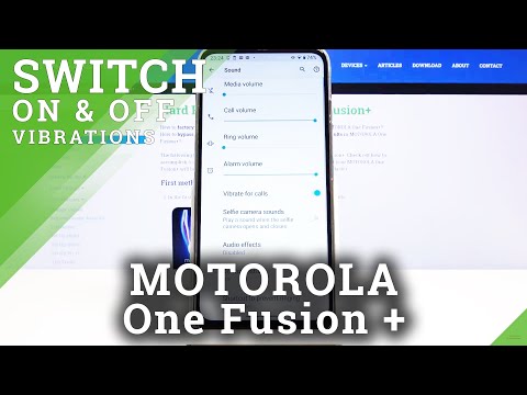 How to Change Vibration Settings in MOTOROLA One Fusion+ – Vibration Options