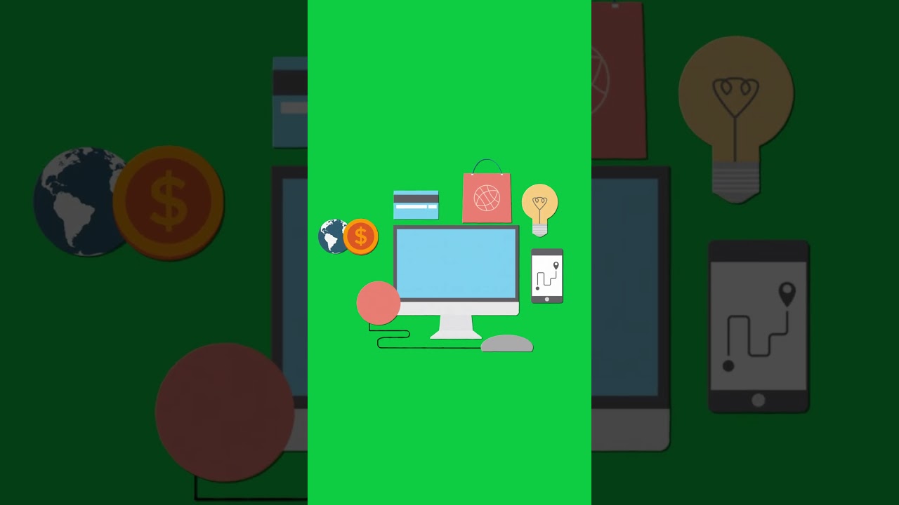 Green screen Online purchase Icons animation #greenscreenanimation #loopanimation