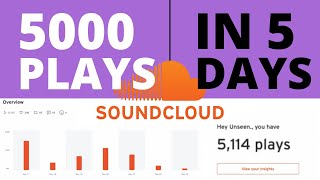 5000 SoundCloud Plays In 5 Days - How To Promote Y