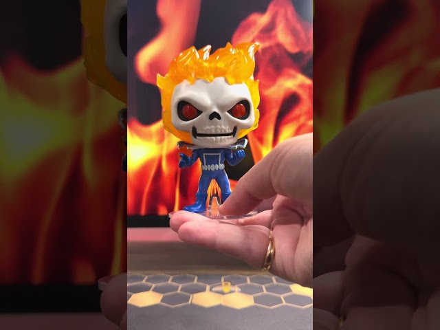 Vídeo relacionado con Funko Figura de vinilo exclusiva Pop! Marvel #1559 Strange Tales Ghost Rider que brilla en la oscuridad