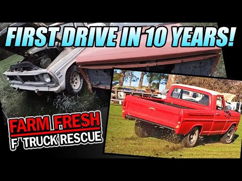 Iron Empire EP 5 - F TRUCK RESCUE! Farm Fresh Bump Side F100 first drive in 10 years w/Charlie Dixon