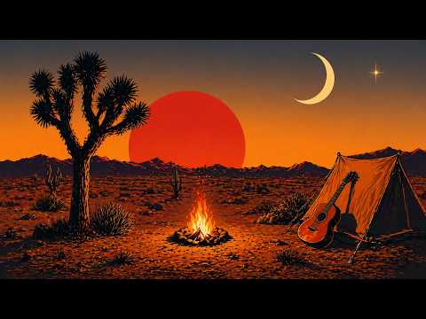 Joshua Tree Sunset | Psychedelic Desert Rock Chill | 1 Hour