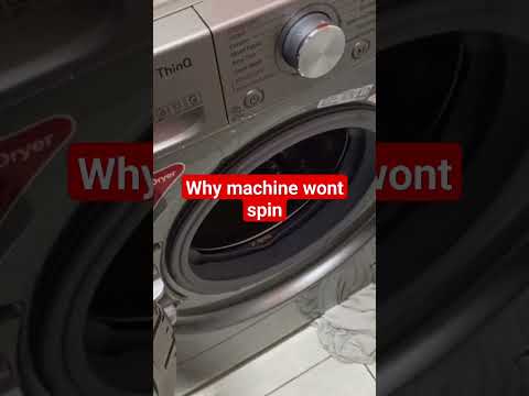 LG washing machine won't spin/won't drain