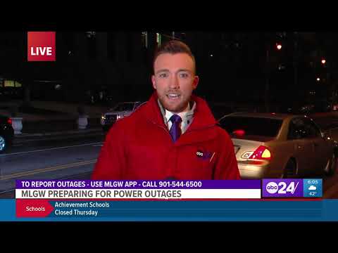 2/2/22 WATN Ice Storm Prep Live Shot