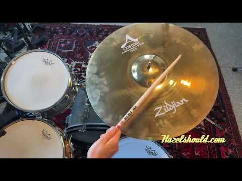 20th ANNIVERSARY Zildjian A Custom Medium Thin 21” Ride GLASSY SMOOTH Versatile! 2494 g CLEAN image 7