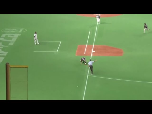 【5回裏】一塁線ギリギリ破った!! ファイターズ・田中賢タイムリー2ベース!! 2015/8/1 F-M