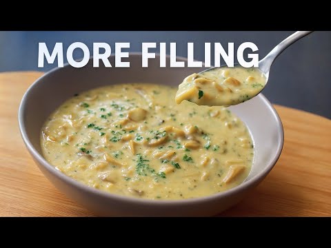 Creamy Oat-Thickened Mushroom Soup (No Cream, No Blender)