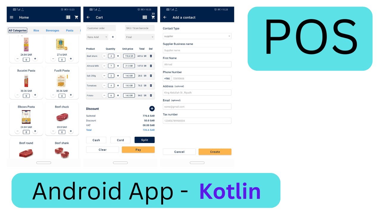 POS - Android app - Kotlin - 2022