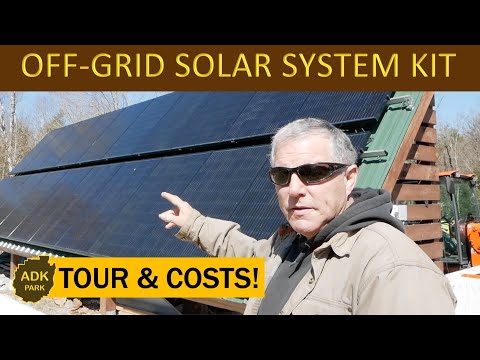 TOUR of our OFF-GRID SOLAR POWER System & What it COST!