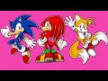 TRIPLE SHOUTOUT MUSICAL Sonic Tails And Knuckles