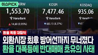 [이슈PICK] 외환시장 마지막 방어선 무너졌다... 외국인 무차별 매도에 외환시장 대참사 / 사건텔러