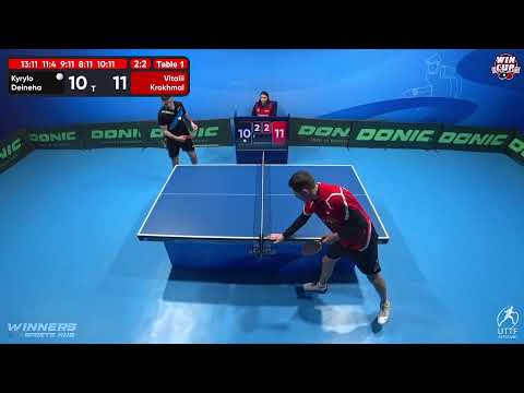 11:00 Kyrylo Deineha 2-3 Vitalii Krokhmal West 1 WIN CUP 07.12.2022 | TABLE TENNIS WINCUP