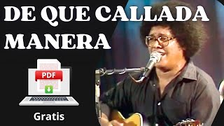 Como tocar De que callada manera (Pablo Milanés)