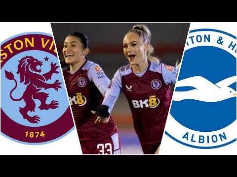 Aston Villa vs Brighton Women FA Conti Cup Highlights