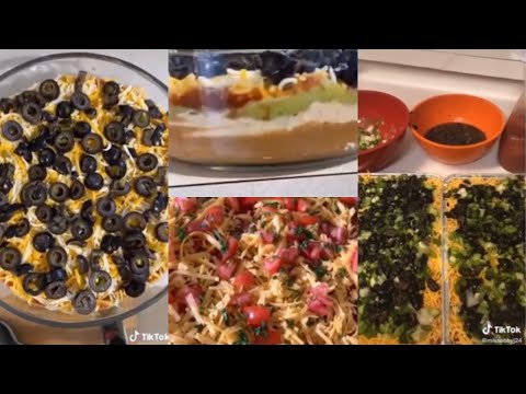 HOW TO MAKE 7 LAYER DIP EASY TIK TOK RECIPES