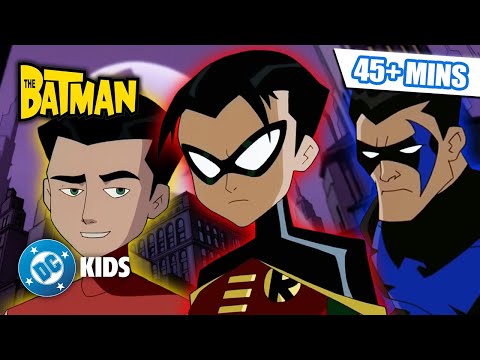 From Robin to Nightwing - The FULL Story! 🐦🦸‍♂️ | The Batman Seasons 1-5 | #KidsCartoons @dckids