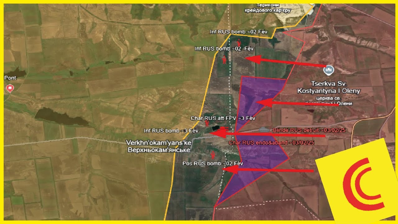 Conflit Ukraine 04/02/25 : RUS réactivent le front de Siversk