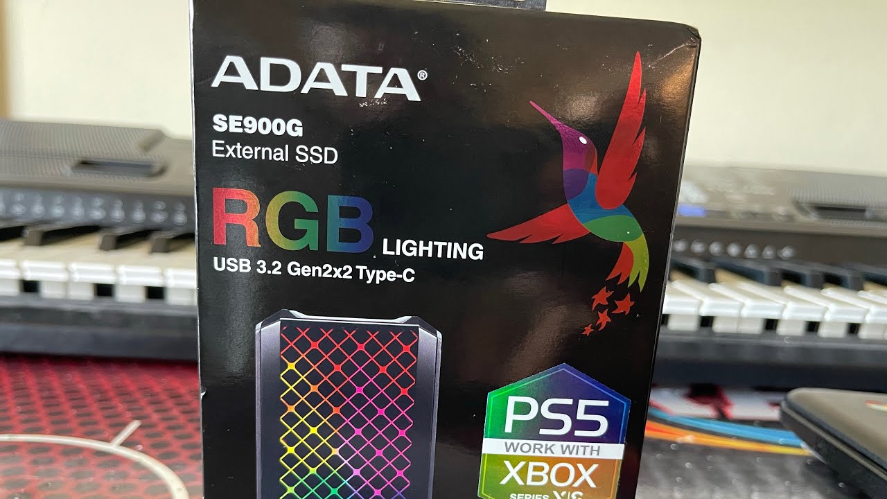 ADATA SE900G Externe SSD 512 GB – Superschnell, Robust & Kompakt, Schwarz, Ideal Für Gaming & Backups