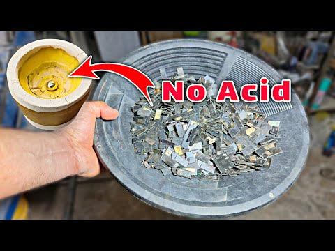 ACID free Gold Recovery From DDR memory IC Chips