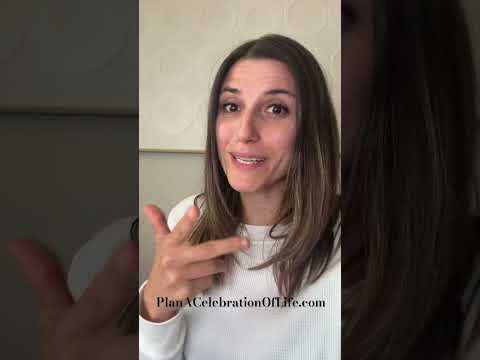 In the midst of planning a celebration of life