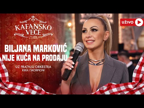 BILJANA MARKOVIC - NIJE KUCA NA PRODAJU | UZIVO | (ORK KIKA I SKORPIONI) | 2024 | KAFANSKO VECE