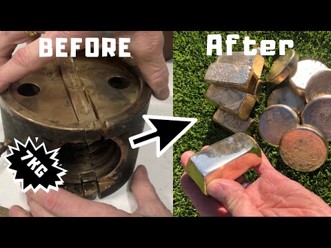15 Pound Alloy Block Melt  - Bars & Blanks - Trash To Treasure - ASMR Metal Melting