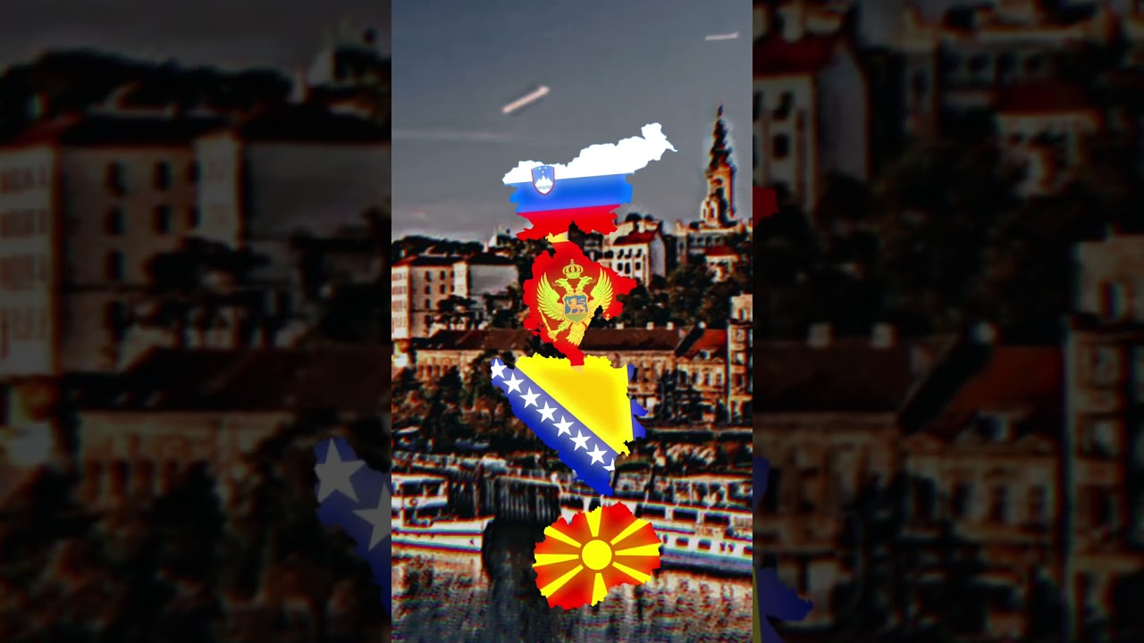 Serbia & Croatia vs the rest of former Yugoslavia #country #flag #countryflag #like #subscribe