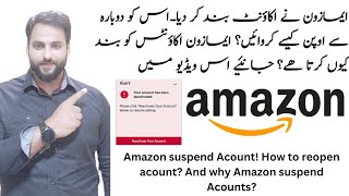 Amazon account suspended with section 3 how to get it back|reopen Amazon account again|