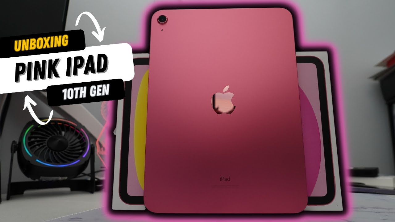 Pink iPad 10th Generation Unboxing & Review 2023 10.9