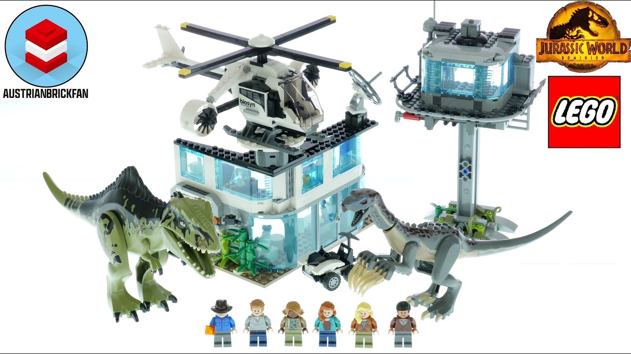 LEGO Jurský svet - Útok giganotosaura a terizinosaura