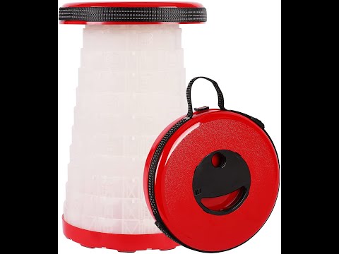 How to use retractable folding stool