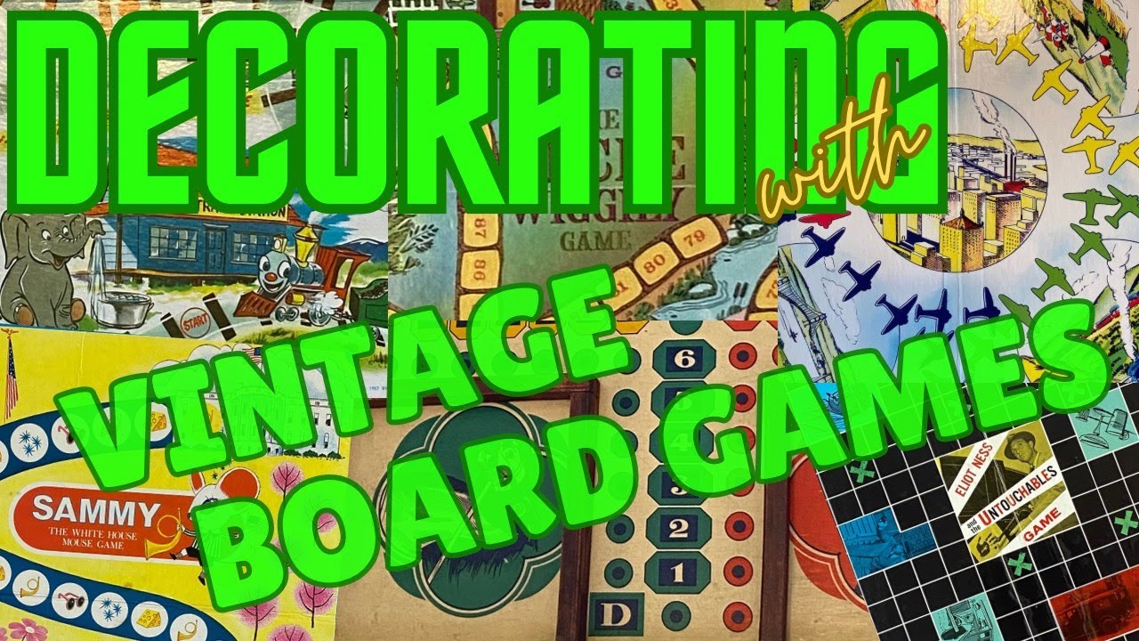 Vintage Board Games - for fun and decoration