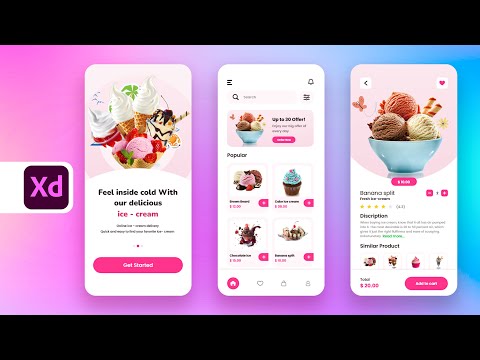 Adobe XD Tutorial - App Ui Design | Learn Adobe XD Free Course