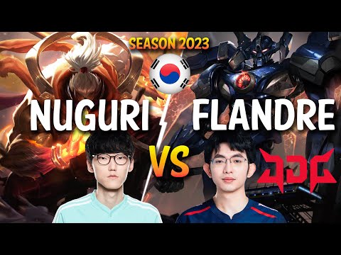 Nuguri vs JDG Flandre - Nuguri JAX vs Flandre AATROX Top - Patch 13.24 KR Ranked