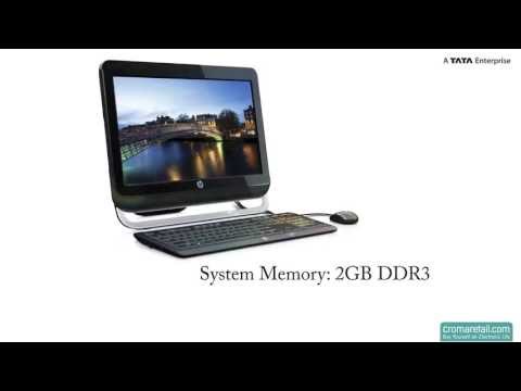 HP 18-1106in 18.5" All-in-One Desktop (Black)
