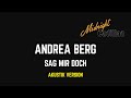 ANDREA BERG Sag mir doch (Akustik Version)