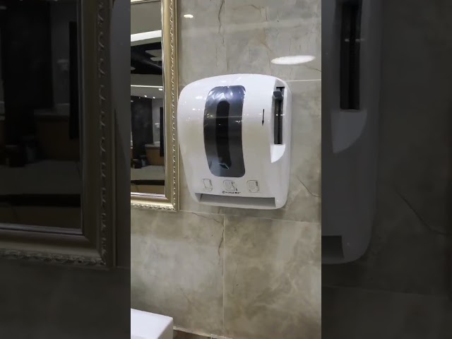 Vídeo relacionado con Phefop Dispensador Automático de Toallas de Papel, Sensor sin Contacto, Manos Libres, con 3 Ajustes de Longitud Ajustable, Luz Nocturna para Baño, Hotel, Cocina (Brown)
