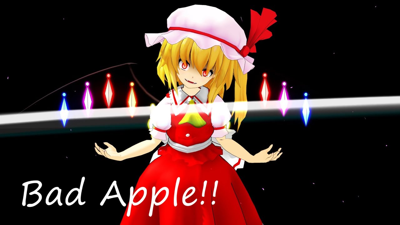 【Bad Apple!!影絵】ちび霊夢ちび魔理沙達でバッドアップル影絵再現【東方MMD PV Shadow Animation】