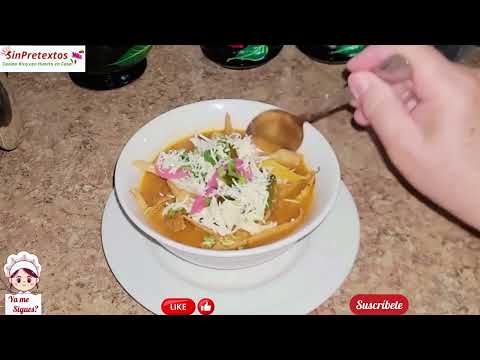 Sopa de Tortilla con Carne de Pollo! - SinPretextos.