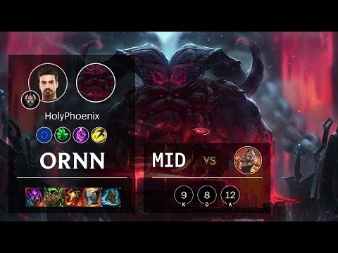 Ornn Mid vs Qiyana - EUW Challenger Patch 10.5