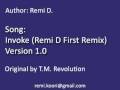 TM Revolution - Invoke (Remi D First Remix ...