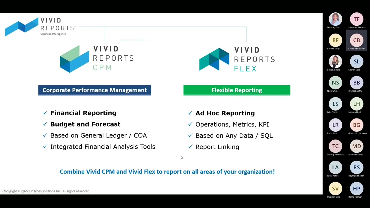 Vivid Reporting & Dean Dorton Webinar