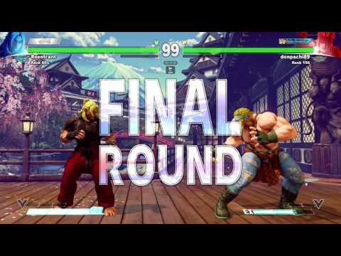 SFV: Reentrant [Ken] vs donpachi89 [Alex] Ranked!