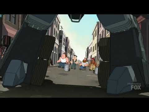 Michael Bay's Family Guy vs Transformers scene