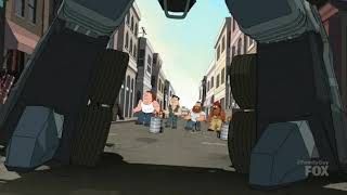 Michael Bay&#39;s Family Guy vs Transformers scene
