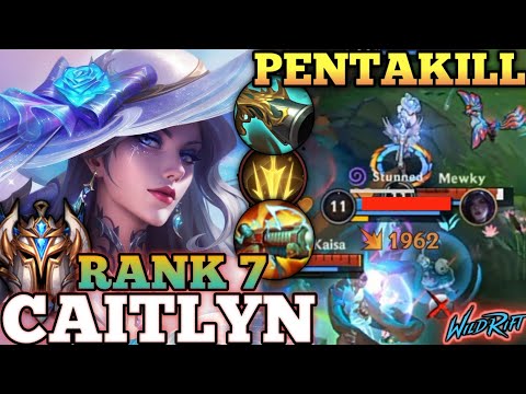 CAITLYN 100% CRIT. SHOT DELETE! OP META BUILD - TOP 7 GLOBAL CAITLYN BY FsG CácHạTuổiLồn - WILD RIFT